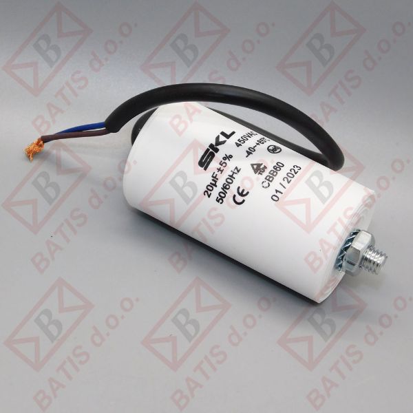 Slika KONDENZATOR 20 UF S KABLOM 12AG 120