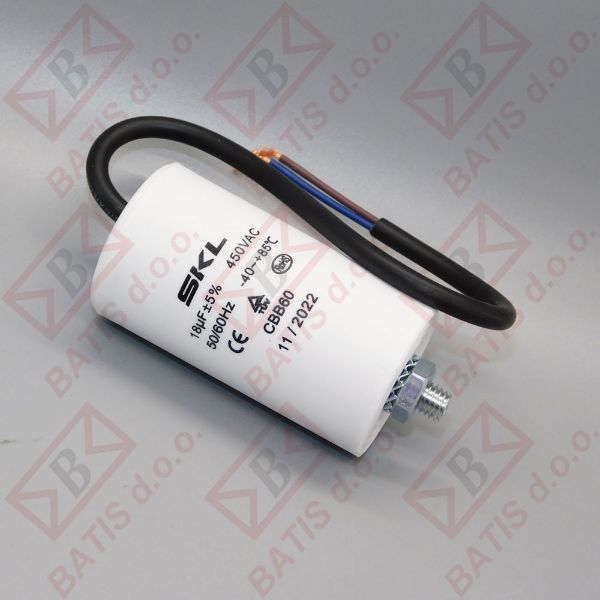 Slika KONDENZATOR 18 UF S KABLOM  12AG118