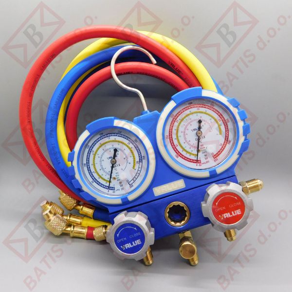 Slika MANOMETAR fi 68 R410/407C/ R134A/R22 + CRIJEVA
