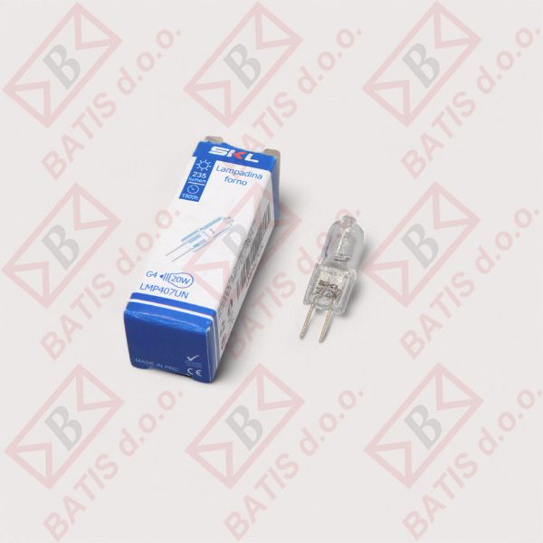 Slika LAMPICA ZA PEĆNICU HALOGENAG4 12V 20W MAX 300°C
