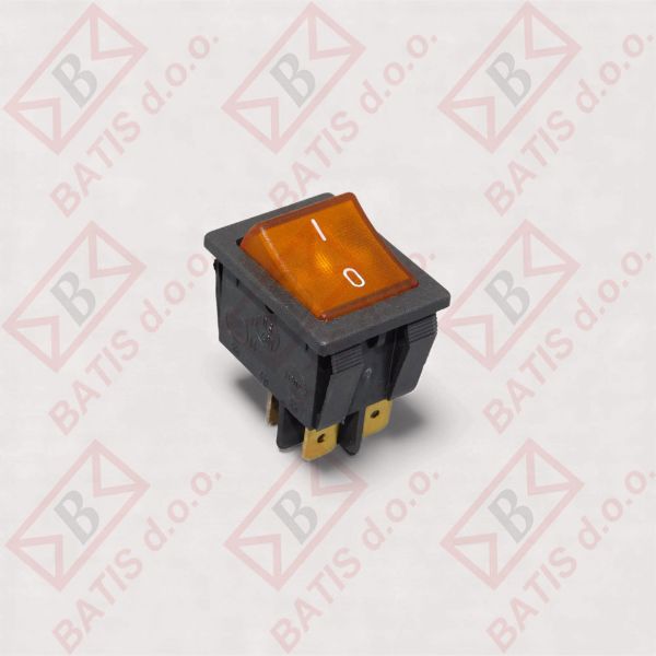 Slika PREKIDAČ 16A 0-1 ŽUTI DS401YAK07